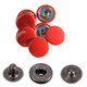 15mm 4-Part S Spring Press Studs with Colour Caps and Gunmetal Components - (10 Sets)